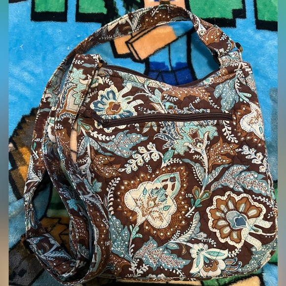 VINTAGE Y2K RETIRED BLUE PAISLEY VERA BRADLEY CROSSBODY - Picture 2 of 6